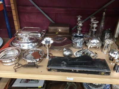 Lot 691 - Collection of various silver plated items