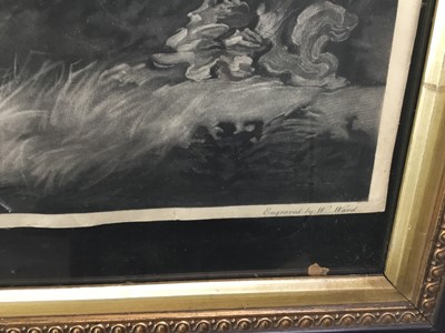 Lot 45 - "Thunder" Old English Setter mezzotint on wove, not laid down William Ward after HB Chalon "Horse painter to the Duke and Duchess of York".  Pub. London 1798.  Framed and glazed Hogarth frame.  55c...