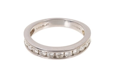 Lot 440 - Platinum eternity ring