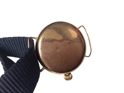 Lot 14 - 1920s Waltham 9ct gold cased manual wind wristwatch