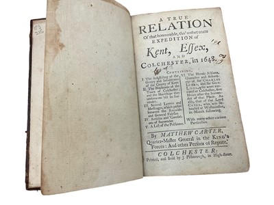 Lot 1774 - Colchester interest 1648 book