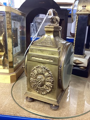 Lot 702 - Early 20th century French ormolu Pendule d’Officer clock
