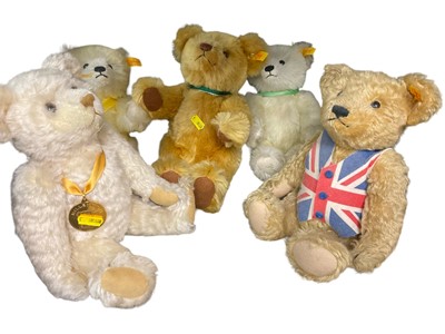 Lot 161 - Five various Steiff bears