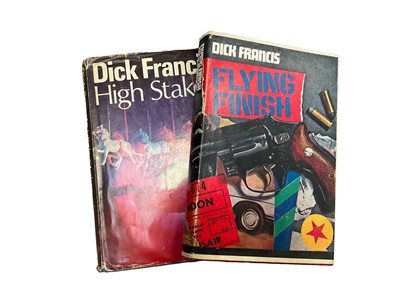 Lot 662 - Dick Francis Fying Finish First Edition 1966 in dust wrapper and High Stakes 1976 with dust wrapper (2)