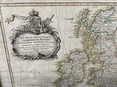 Lot 177 - 18th century French map of the British Isles by Janvier