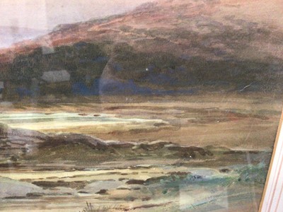 Lot 123 - Arthur Henry Enoch (1849-1917) watercolour- Dartmoor landscape
