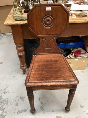 Lot 1227 - Regency mahogany hall chair