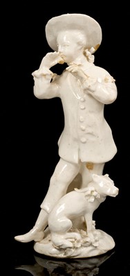 Lot 25 - 18th century white glazed figure