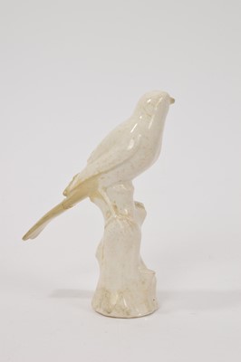Lot 28 - 18th century white glazed model of a bird