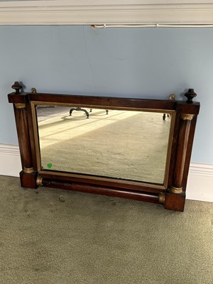 Lot 1465 - 19th century rosewood and gilt wall mirror