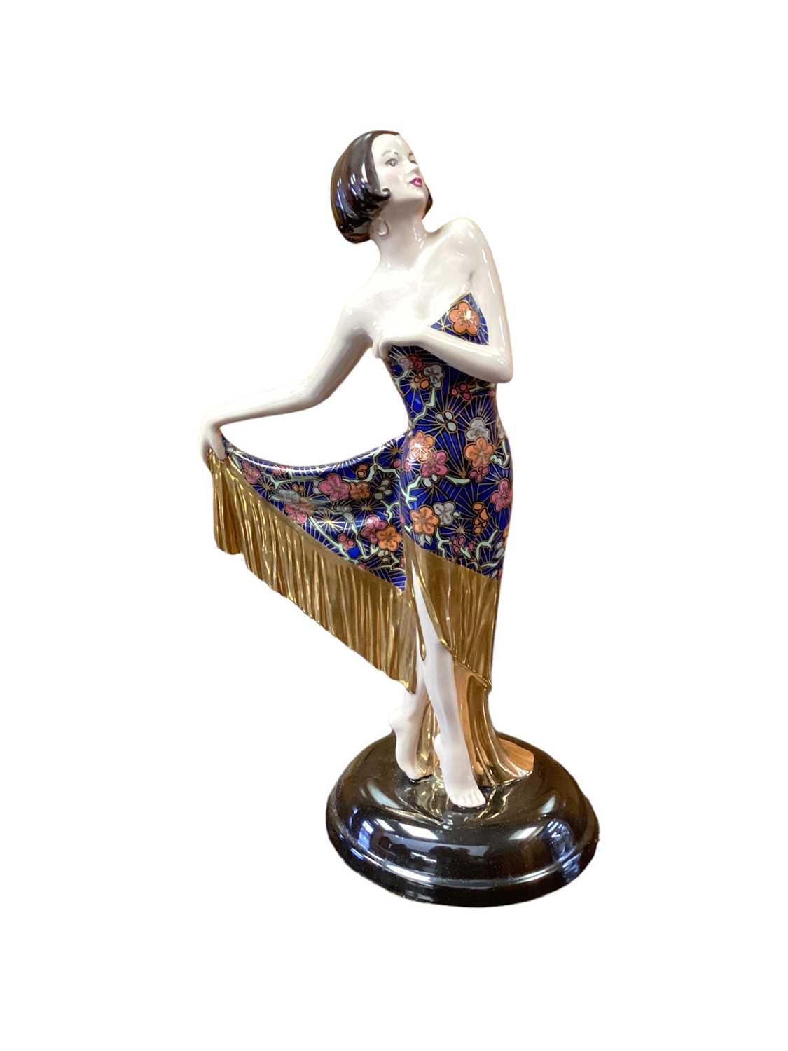 Lot 1169 - Coalport Art Deco figure - The Flapper with certificate