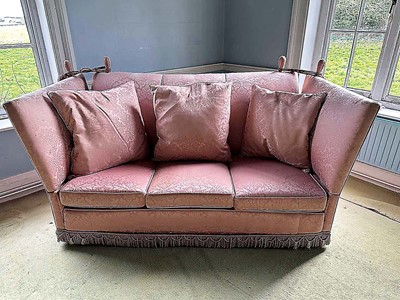 Lot 1374 - Traditional Knowle sofa