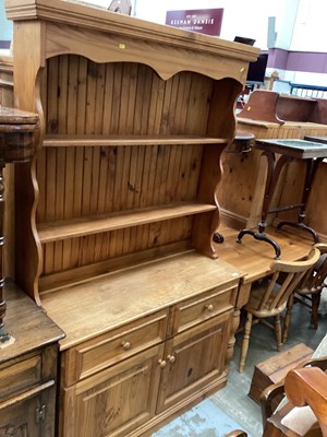 Lot 1219 - Pine two height dresser