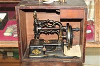 Lot 3693 - Victorian hand-sewing machine, by Ja. G. Weir,...