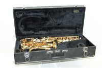 Lot 3695 - Jupiter 500 series saxophone with gold-finish,...