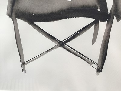 Lot 133 - Andrew Southhall (Australian b. 1947) watercolour - Chair, signed and dated ‘87, 75cm x 53cm, in glazed frame