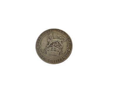 Lot 411 - G.B. - Edward VII Shilling 1905 AF (N.B. Scarce date) (1 coin)