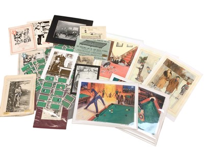 Lot 44 - Collection of snooker memorabilia