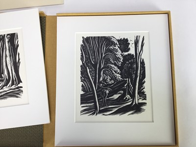 Lot 168 - Ethelbert White, three wood engravings plus two further in presentation box with catalogue raisonne