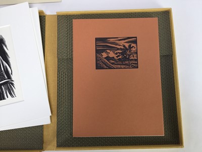 Lot 168 - Ethelbert White, three wood engravings plus two further in presentation box with catalogue raisonne