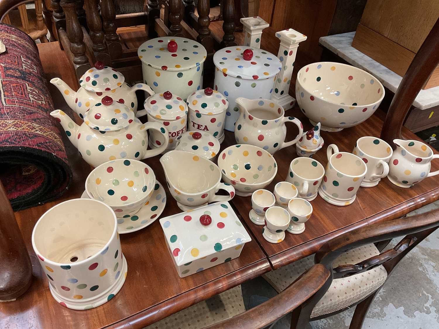 Lot 527 - Collection of Emma Bridgewater polka dot china