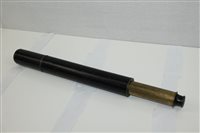 Lot 3667 - 19th century brass single-draw telescope with...