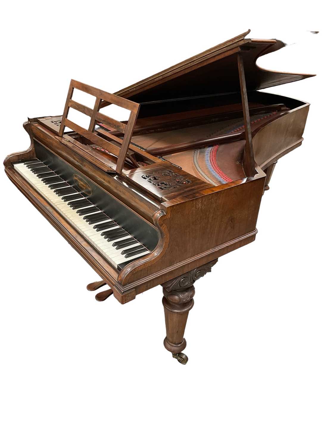 Lot 1227 - 19th century Broadwood Boudoir grand piano in rosewood case