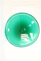 Lot 2151 - Good quality Hadeland green art glass circular...