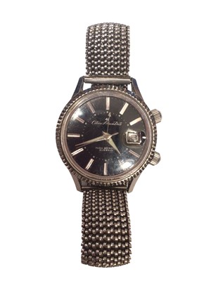 Lot 26 - Gentlemen's Citizen Alarm Date stainless steel wristwatch