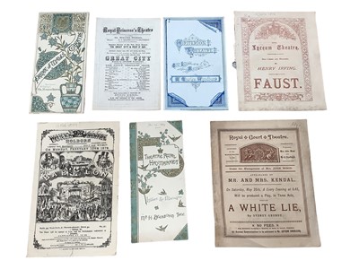 Lot 1437 - Small group of Victorian theatre programmes