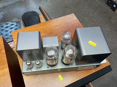 Lot 2271 - Pair of Quad II valve power amplifiers, together with Quad 22 pre amp (working)