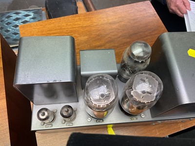 Lot 2271 - Pair of Quad II valve power amplifiers, together with Quad 22 pre amp (working)