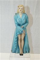 Lot 3630 - Early Betty Grable-style moulded statuette of...