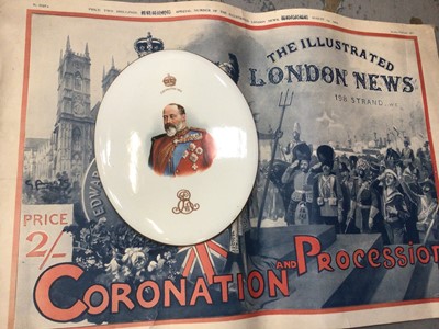 Lot 656 - Illustrated London News, August 14th 1902, Coronation together with interesting and unusual Coronation plaque