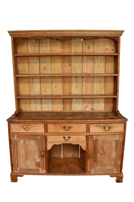 Lot 1357 - 19th century pine high dresser
