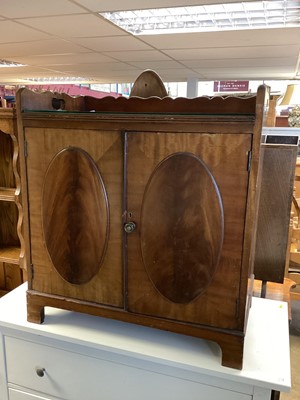 Lot 1389 - Mahogany tray top cabinet