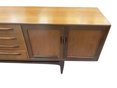 Lot 1319 - 1960s G-Plan teak Long John sideboard