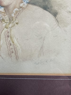 Lot 213 - Maria Cosway (1760-1838), watercolour portrait of a woman