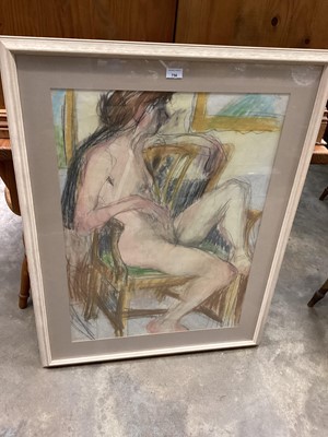 Lot 756 - Contemporary nude in glazed frame