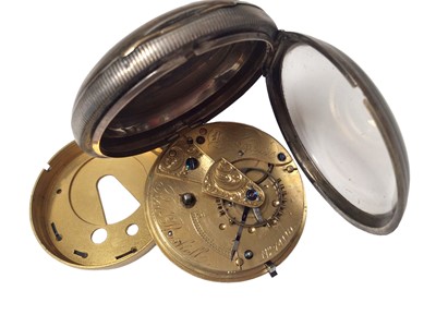 Lot 64 - Victorian silver cased key wind pocket watch by Robert Roskell, London