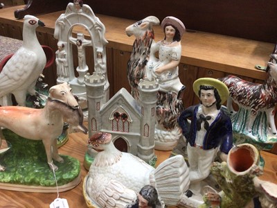 Lot 805 - Group of Staffordshire figures