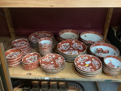 Lot 611 - Imari porcelain dinner ware and lot oriental porcelain and ornaments