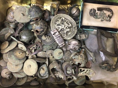 Lot 783 - Collection of metal detecting finds, Roman and later