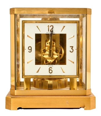 Lot 708 - Jaeger Le Coultre Atmos VIII clock, with instructions and key