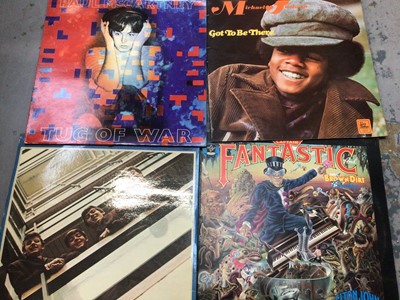 Lot 97 - Bag of records, including Beatles, Michael Jackson, etc