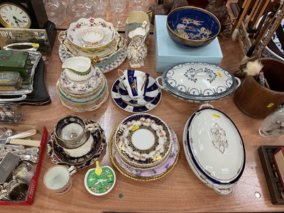 Lot 409 - Carlton Ware lustre bowl and collection of 19th century and later ceramics.