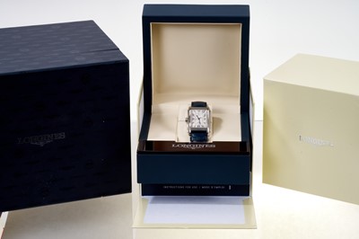 Lot 639 - Gentlemen’s Longines Dolcevita steel wristwatch, boxed with papers