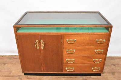 Lot 1362 - Large museum type display cabinet