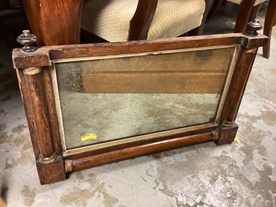 Lot 1374 - Antique rosewood framed mirror, 72cm x 48cm