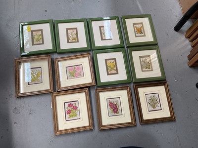 Lot 420 - Group of pictures and prints to include framed Kensitas silk flowers, Vogue fashion prints, local prints and watercolours.